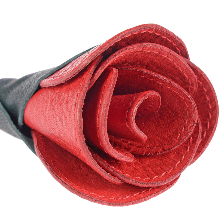 Sonnenleder Schlüsselanhänger Rose Leder