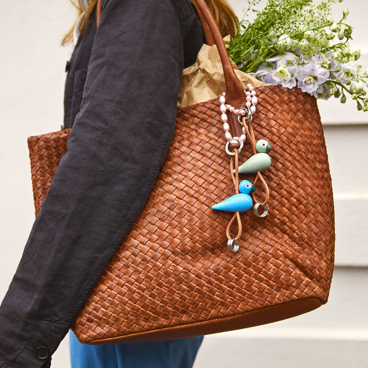 Kay Bojesen Schlüsselanhänger Vogel Blau