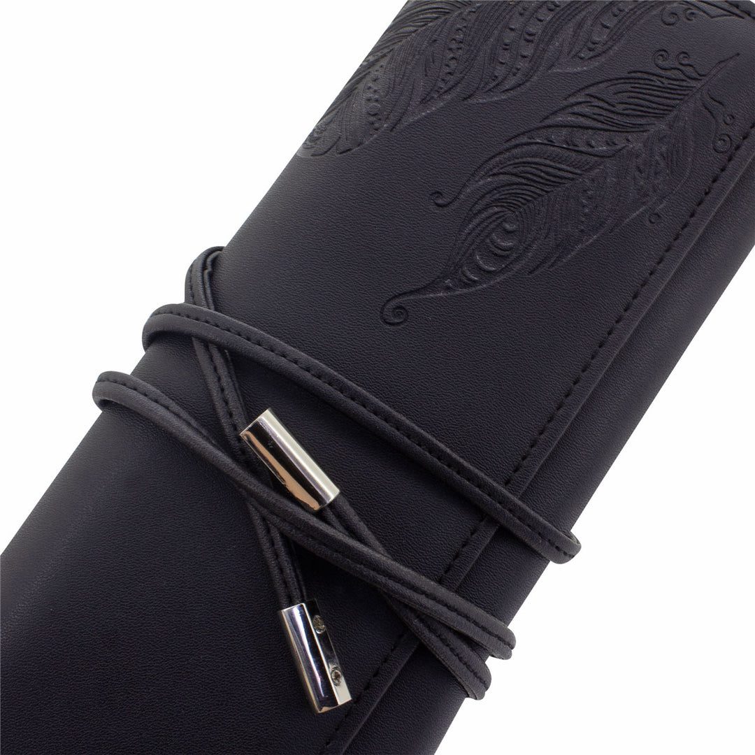 Friedrich23 Schmuckrolle Boho Schwarz geschlossen Detailaufnahme