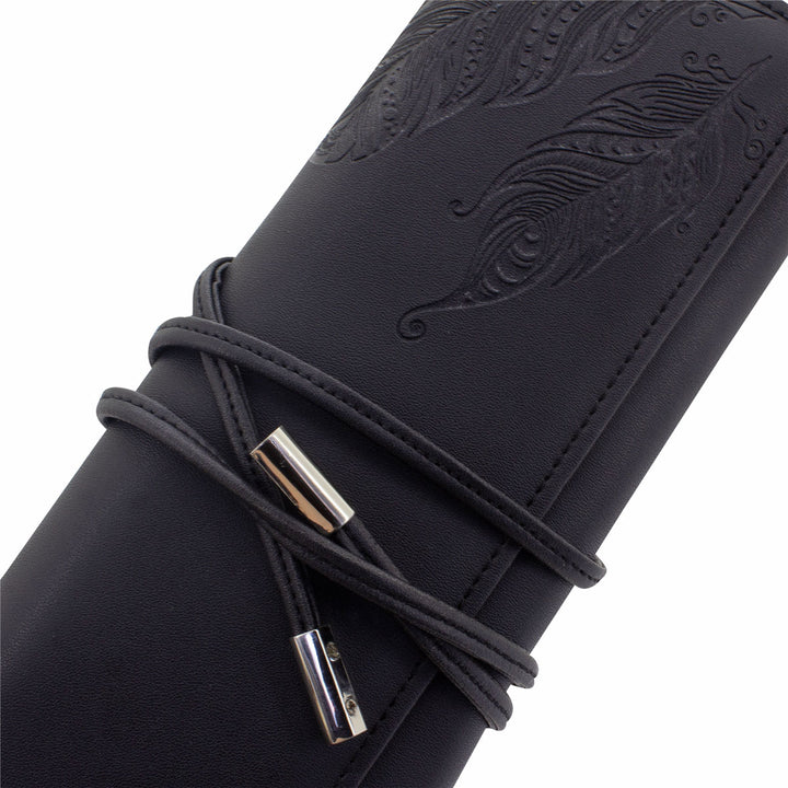 Friedrich23 Schmuckrolle Boho Schwarz geschlossen Detailaufnahme