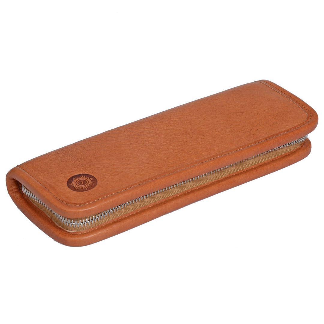 Sonnenleder Schreibetui Lenz Naturbraun