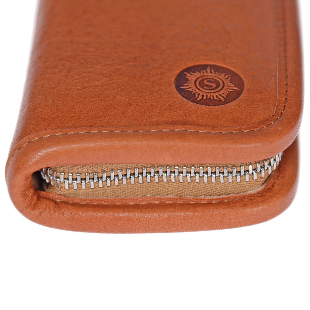 Sonnenleder Schreibetui Lenz Naturbraun