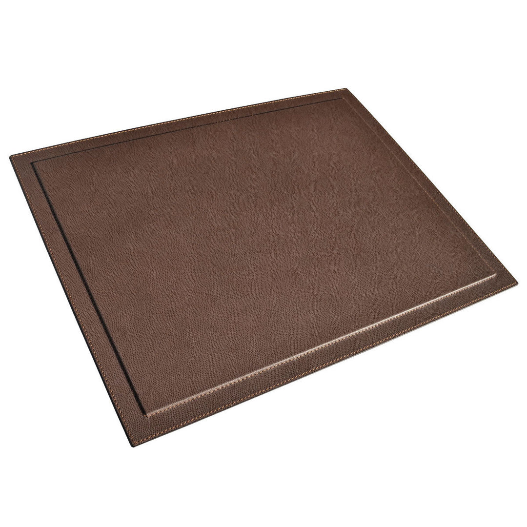 GioBagnara Schreibtischauflage Phil Leder Braun