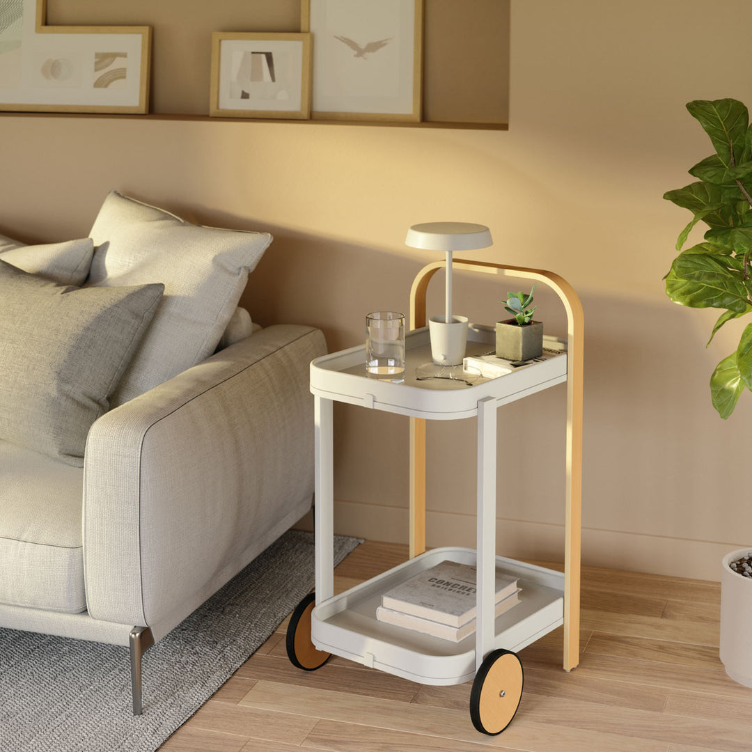 Umbra Servierwagen Bellwood Weiß/Natur