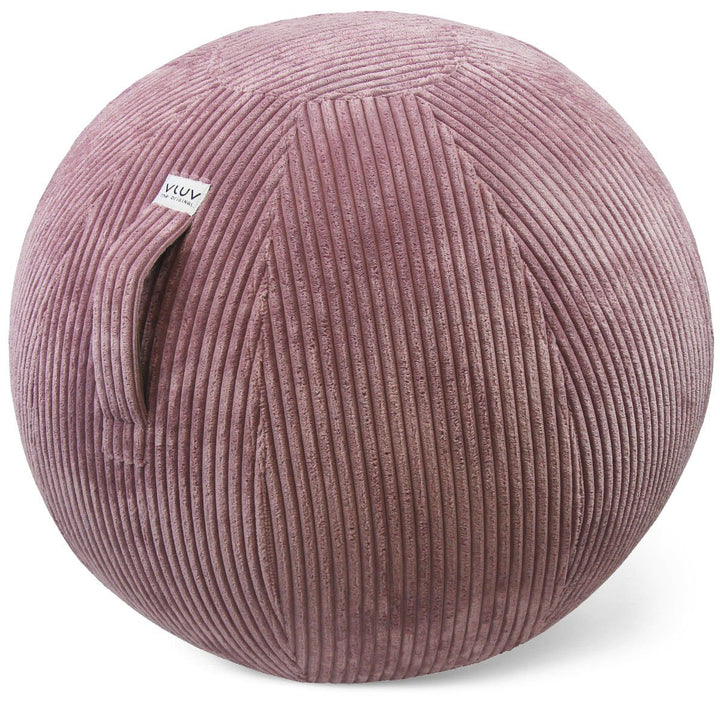 VLUV Sitzball BOL VLIP Rosewood mit Griff und Breitcordbezug