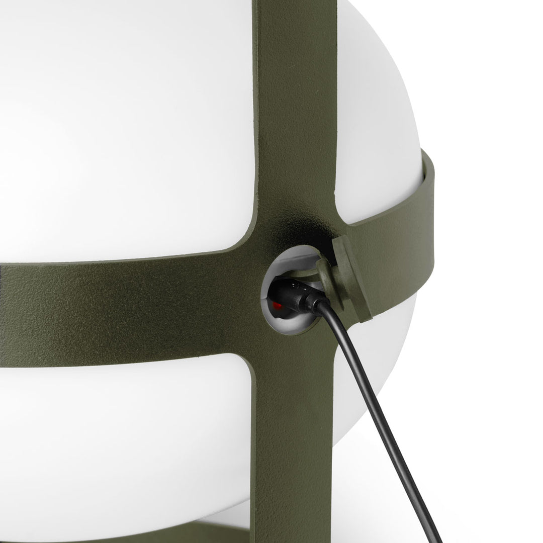 Rosendahl Soft Spot Solar Leuchte Olivgrün 18,5 cm mit Ladekabel