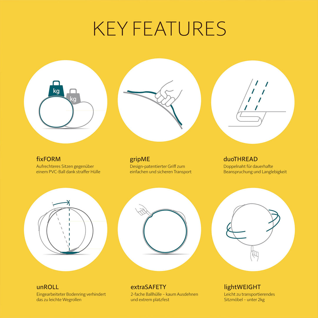 VLUV Sitzball LEIV Ruby