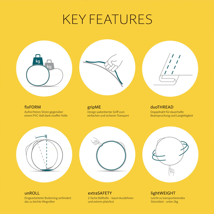 VLUV Sitzball LEIV Ruby