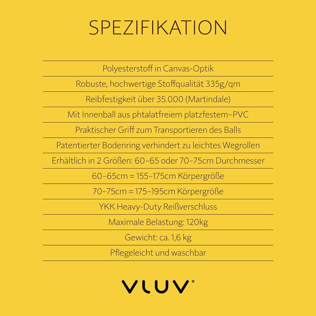 VLUV Sitzball LEIV Silver