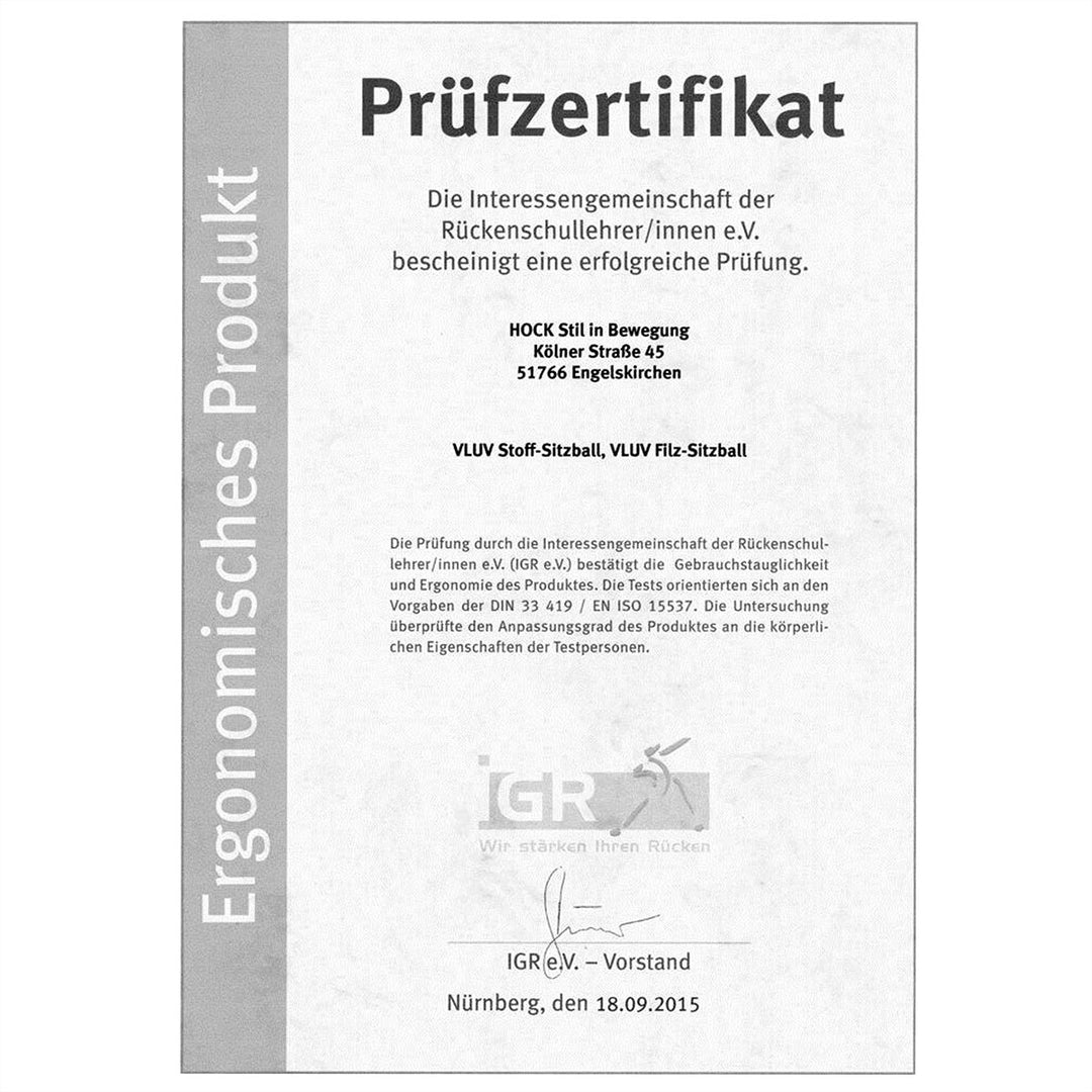 VLUV Sitzball VEEL Cognacbraun