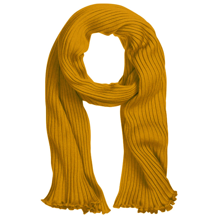 Eagle Products Plisseeschal Gold aus 100 % Merinowolle