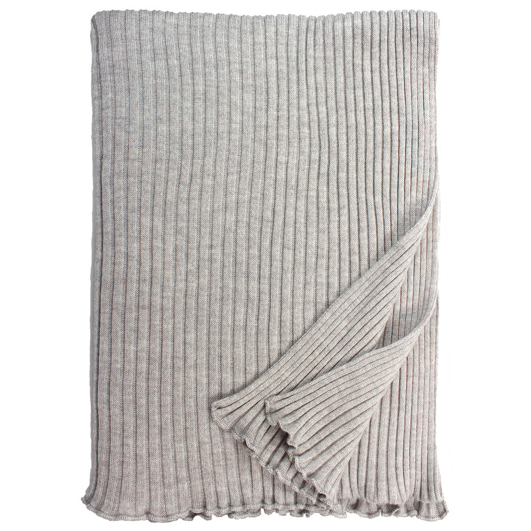 Eagle Products Strickschal Lammwolle Hellgrau