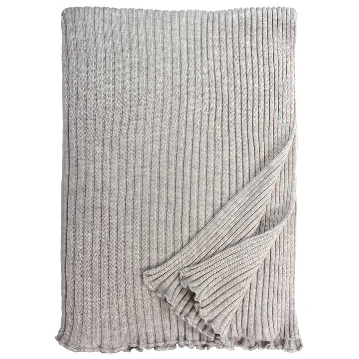 Eagle Products Strickschal Lammwolle Hellgrau