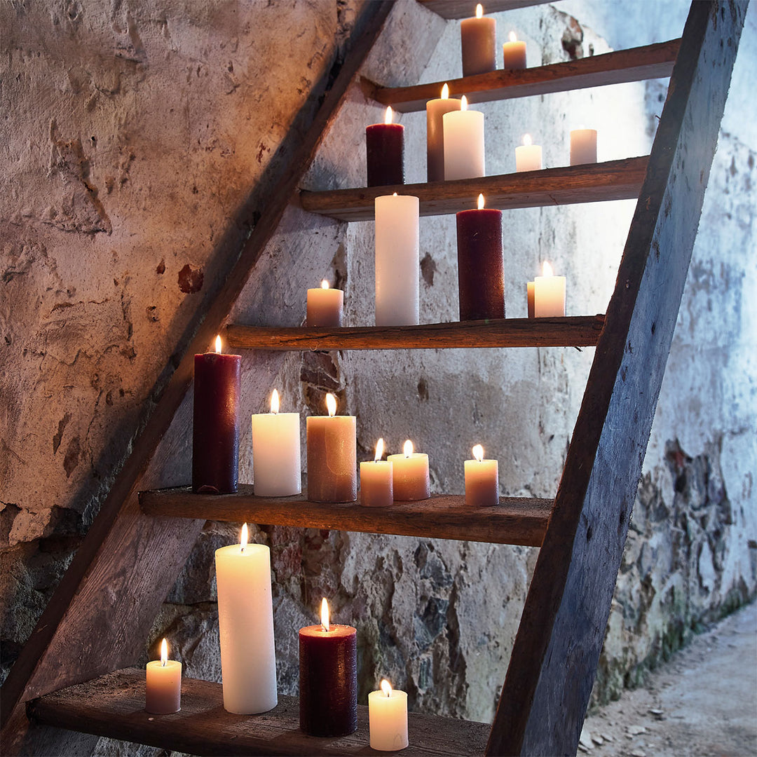 Zone Denmark Stumpenkerze Weiß