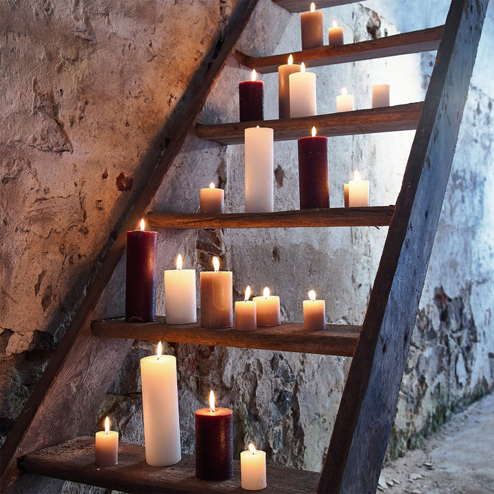 Zone Denmark Stumpenkerze Weiß