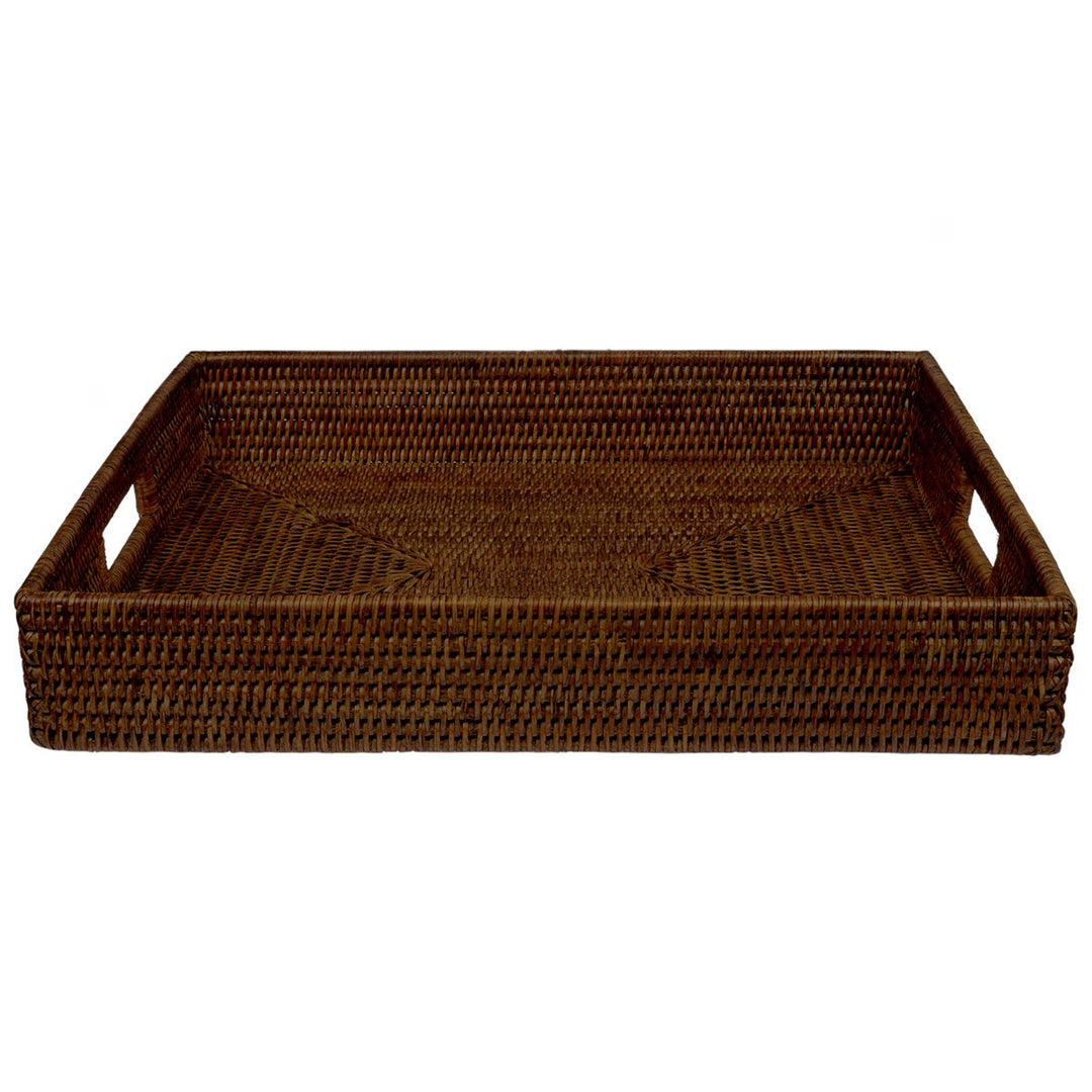 Fiolini Rattan Tablett Rechteckig