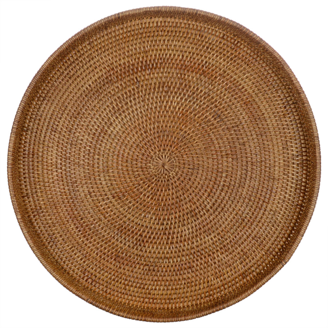 Fiolini Rattan Tablett Rund