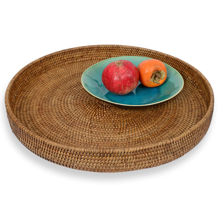 Fiolini Rattan Tablett Rund