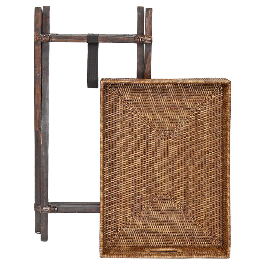 Fiolini Tabletttisch Rattan Antique Brown