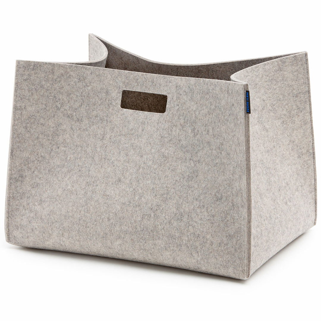 Hey-Sign Tall Box Rechteckig Hellgrau Meliert