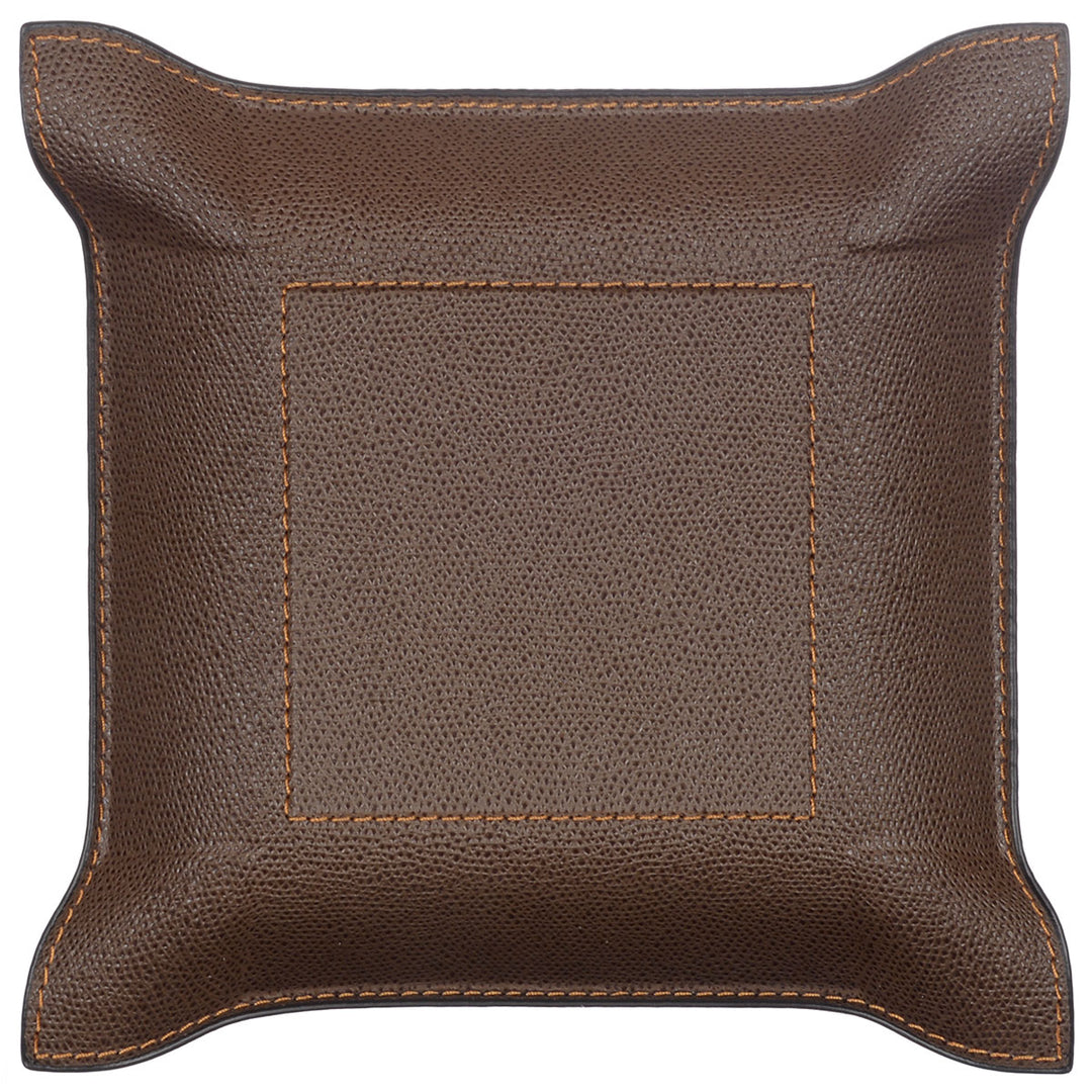 GioBagnara Taschenleerer Jack Leder Braun mit Kontrastnaht