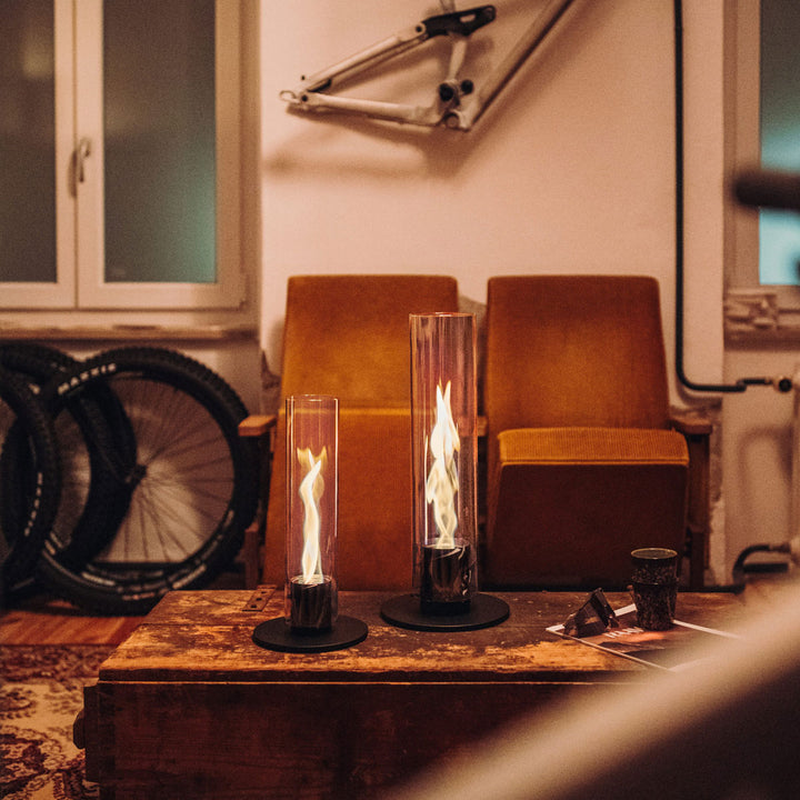 Höfats Tischfeuer SPIN 90 Schwarz