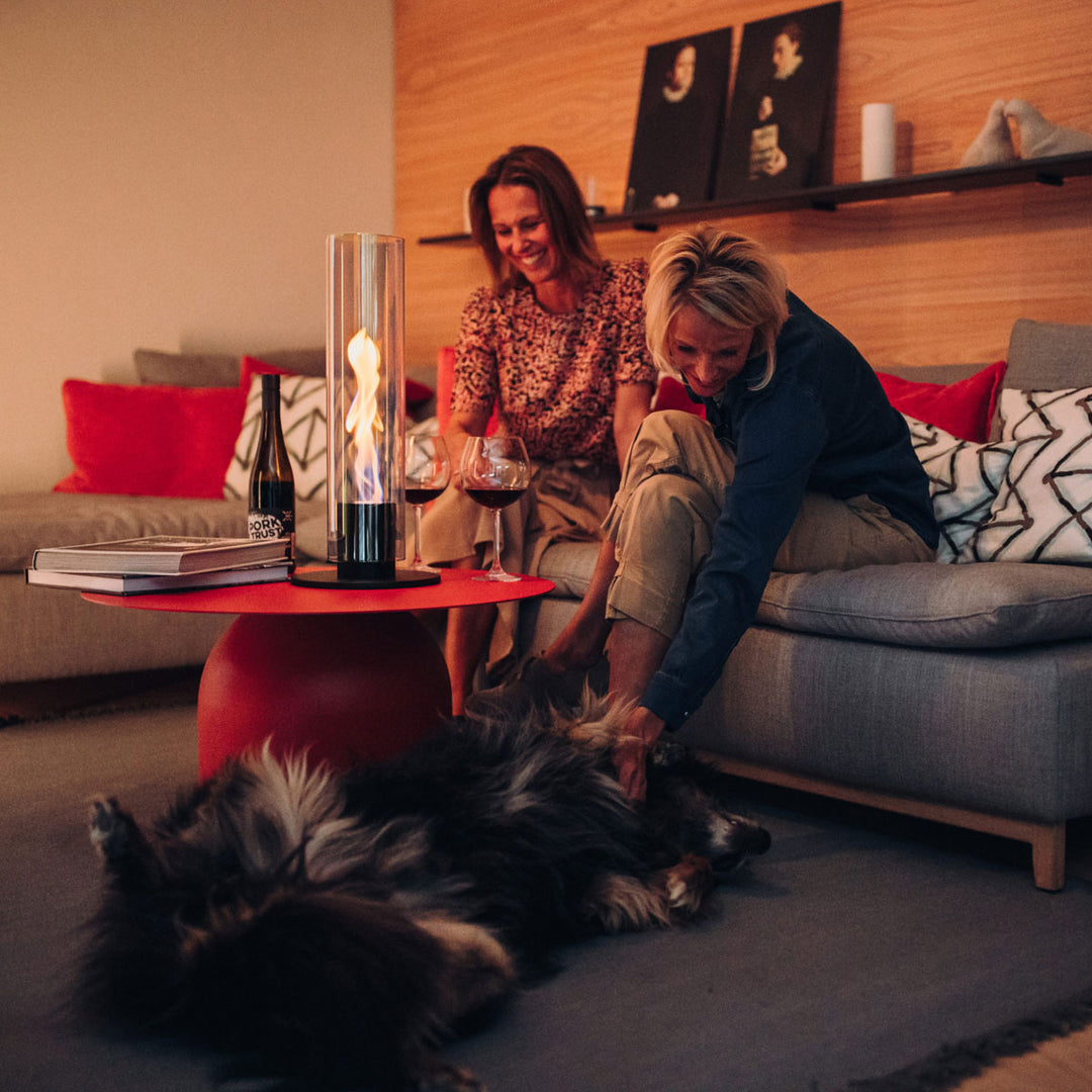 Höfats Tischfeuer SPIN 90 Schwarz