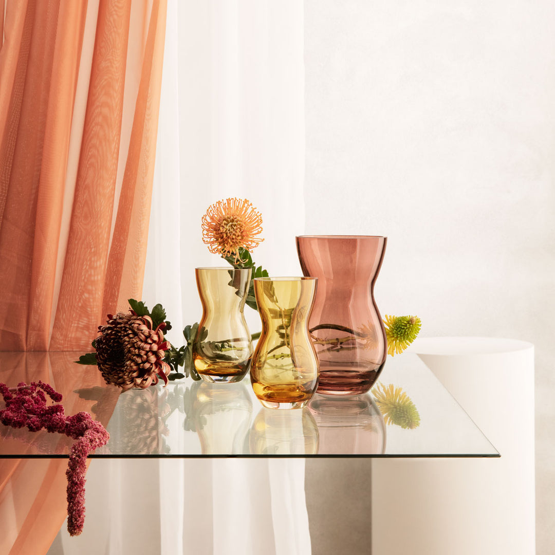 Holmegaard Calabas Vase Amber 16cm