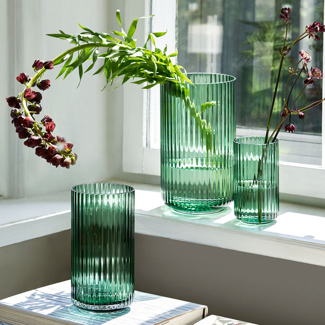 Lyngby Vase Glas Grün