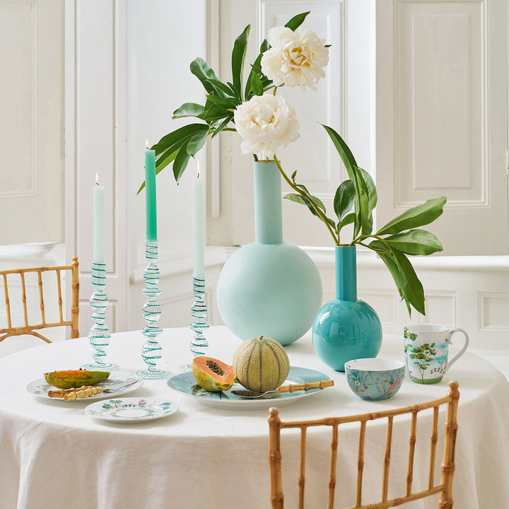 Pip Studio Vase Metal Blue 19 x 33 cm