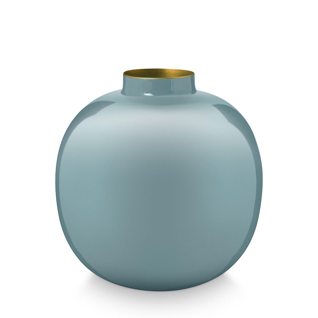 Pip Studio Vase Metal Light Blue 23 cm