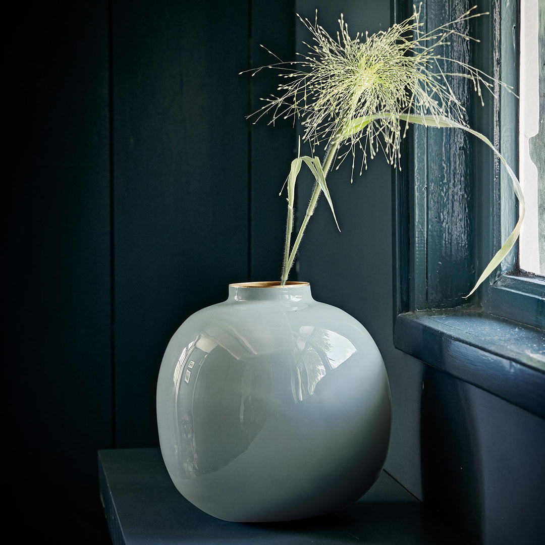 Pip Studio Vase Metal Light Blue 23 cm