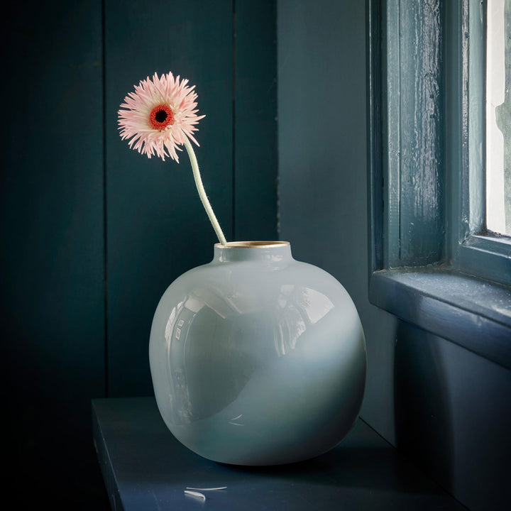 Pip Studio Vase Metal Light Blue 23 cm