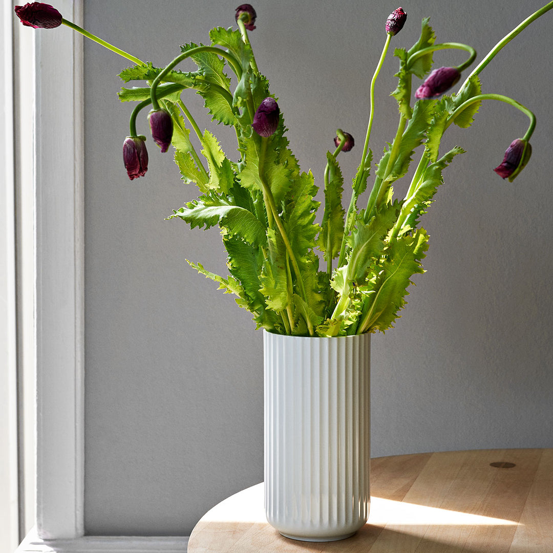 Lyngby Vase Porzellan Weiß