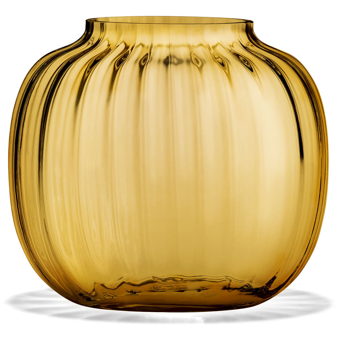 Holmegaard Vase Primula Oval Amber 12,5cm