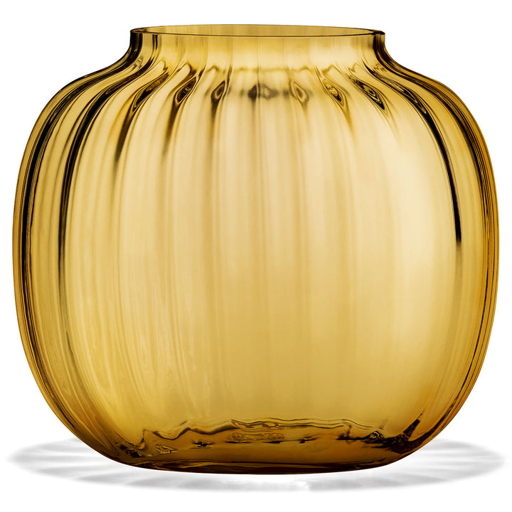 Holmegaard Vase Primula Oval Amber 12,5cm