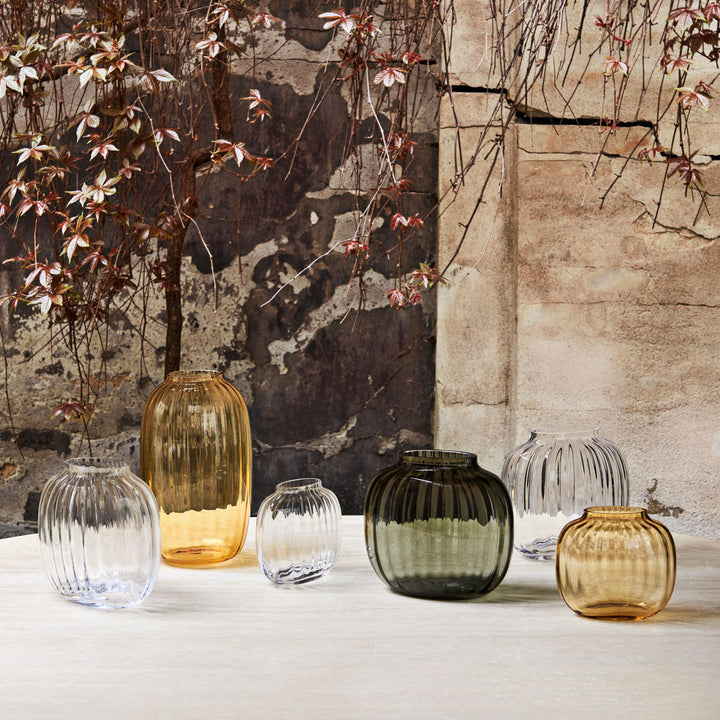 Holmegaard Vase Primula Amber 25,5cm