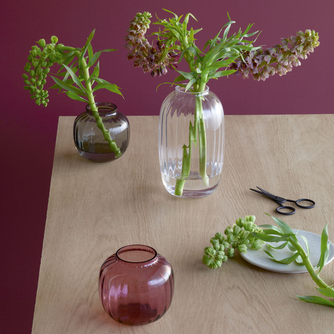 Holmegaard Vase Primula Smoke 12,5cm