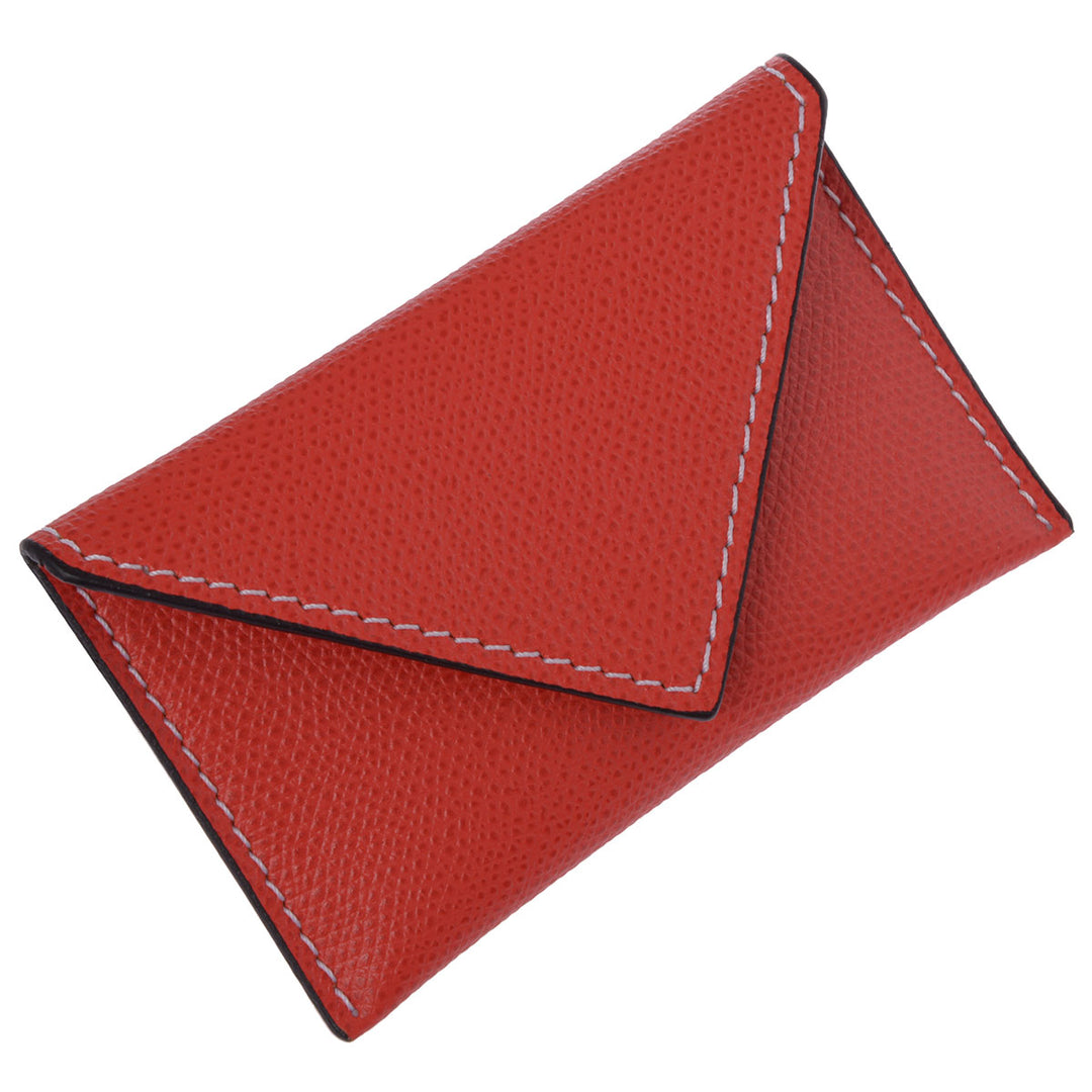 GioBagnara Visitenkartenetui Tino Leder Rot