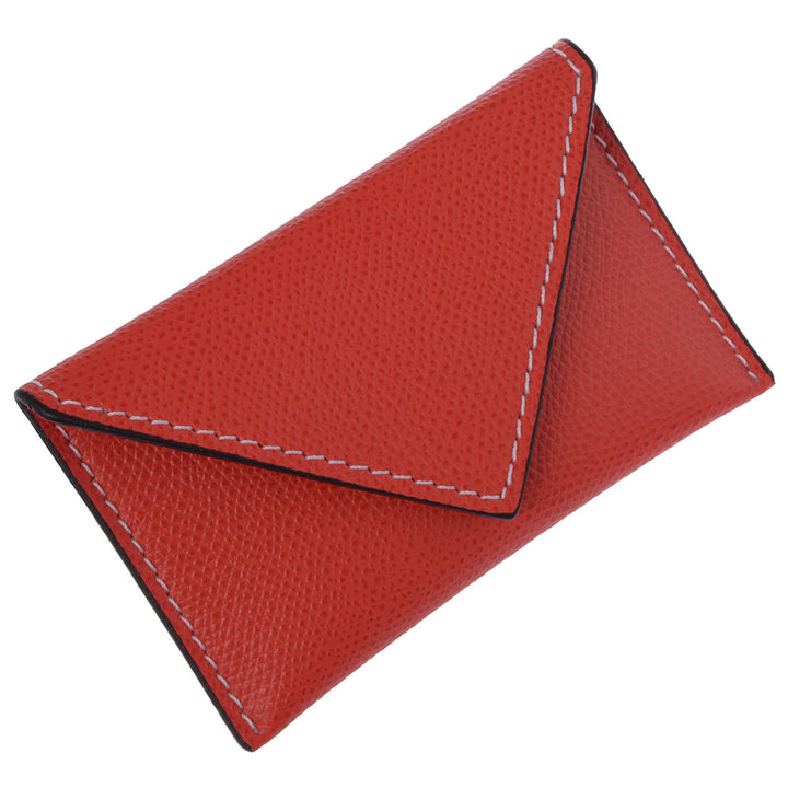 GioBagnara Visitenkartenetui Tino Leder Rot