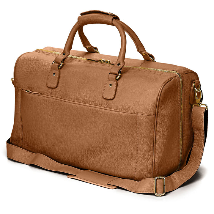 Keine Schwester Leder Weekender Packbar Karamell