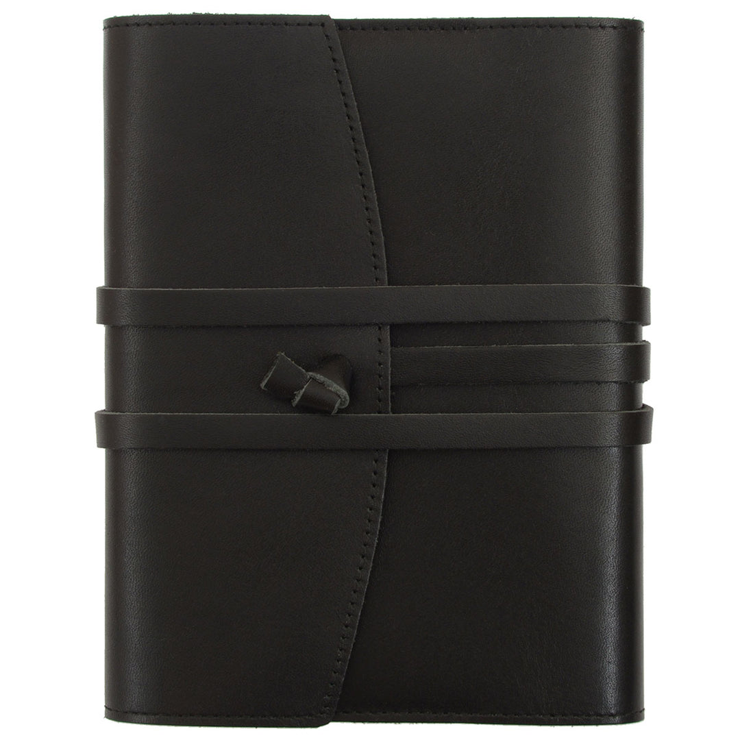 Papoutsi Lederbuch Poet Schwarz