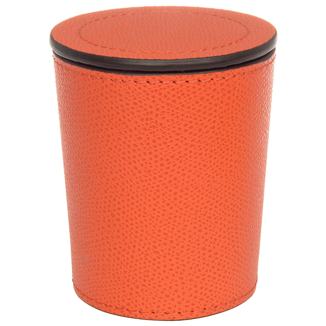 GioBagnara Würfelbecher Leder Mango