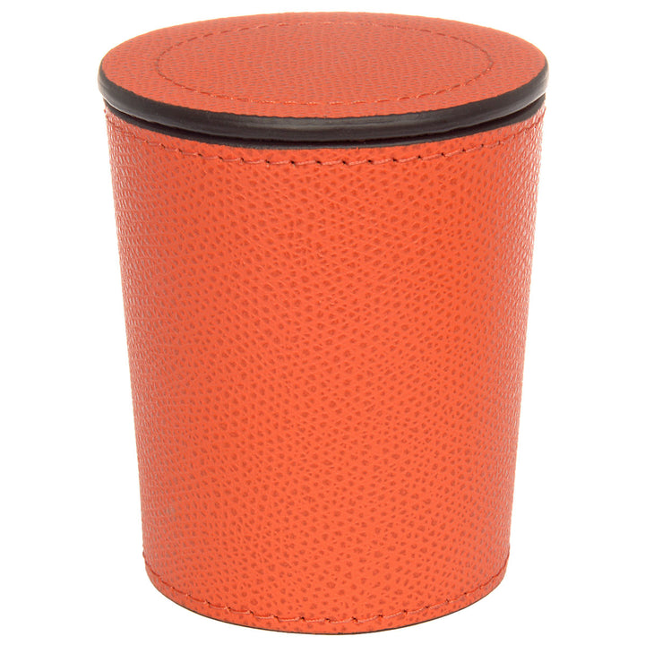 GioBagnara Würfelbecher Leder Mango