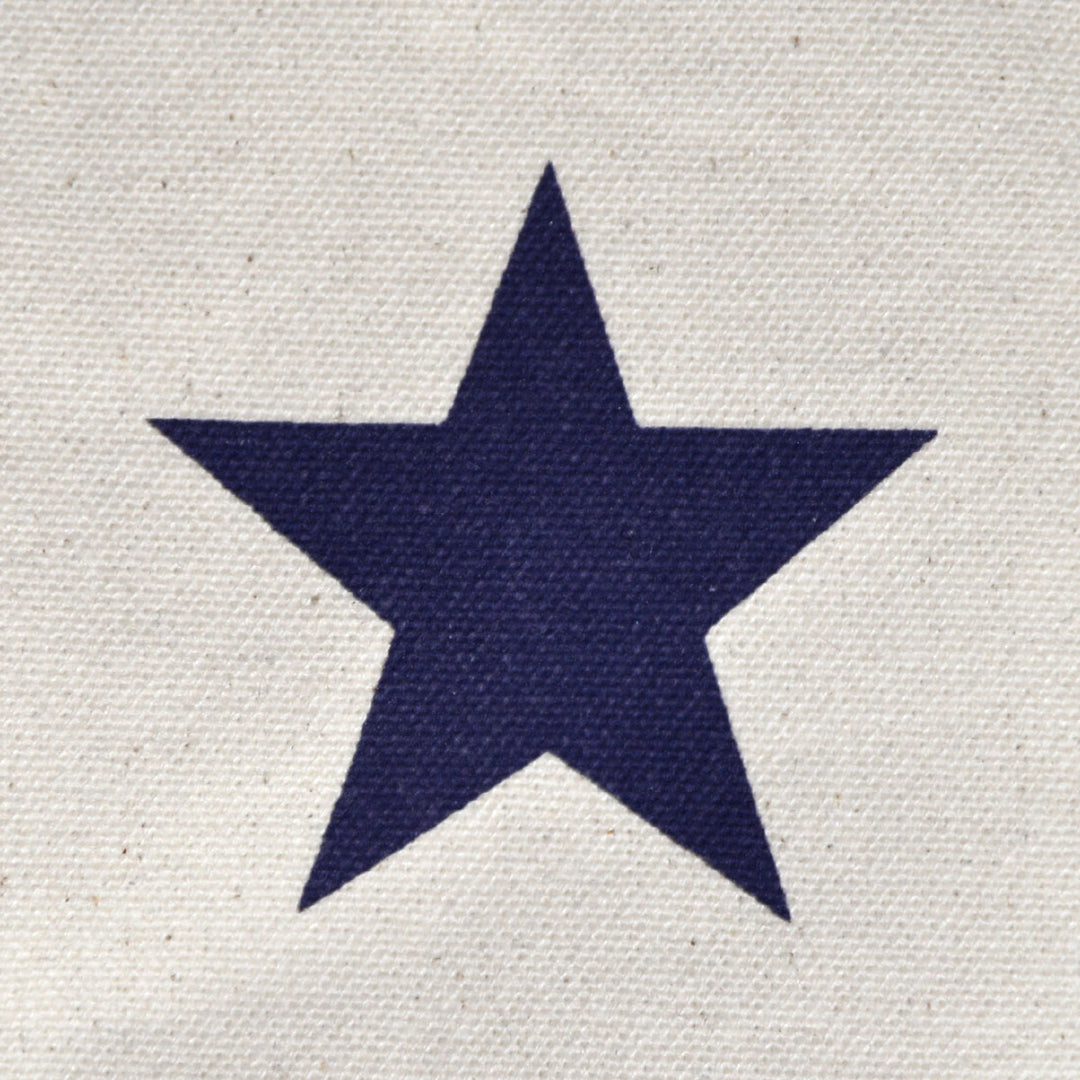 Fiolini XXL Strandtasche Stars Ecru / Blau