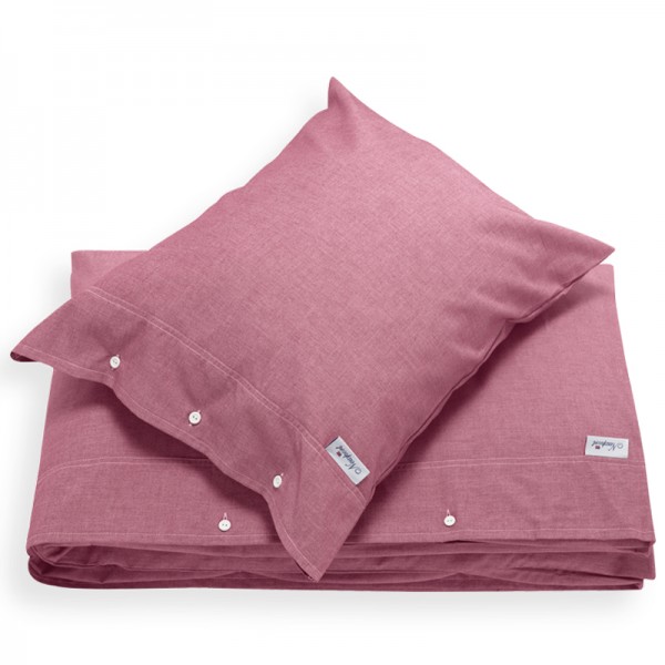Bettwäsche Chambray rot