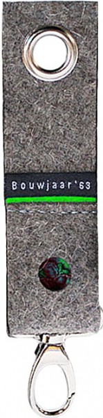 Bouwjaar&#039;63 Schlüsselanhänger Filz Grün