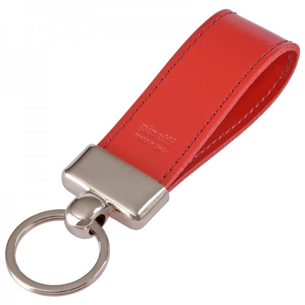Schlüsselanhänger Leder rot