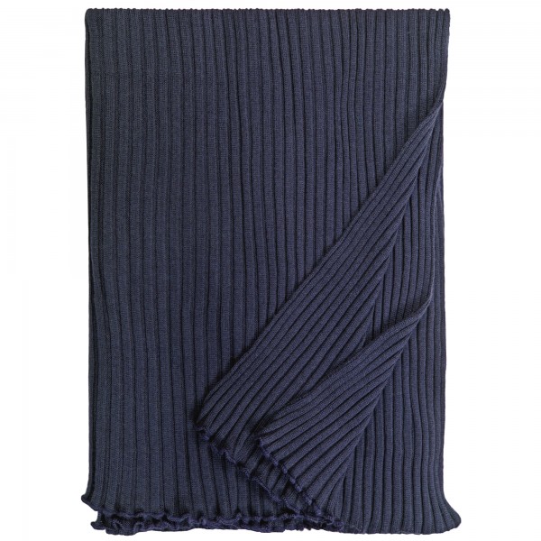 Strickschal Lammwolle marineblau Eagle products