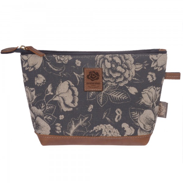 Kulturtasche Blossom grau dorothee lehnen